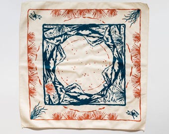 Coyote Call Bandana | Bandana aus Baumwolle mit Wüstenmotiv | Texas Wildtiere | Big-Bend-Nationalpark