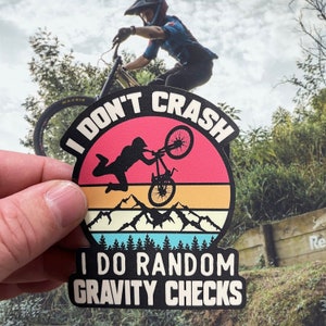 Mountain Bike Sticker -  Vinyl Sticker, UV resistant Decal - Die Cut Stickers #351