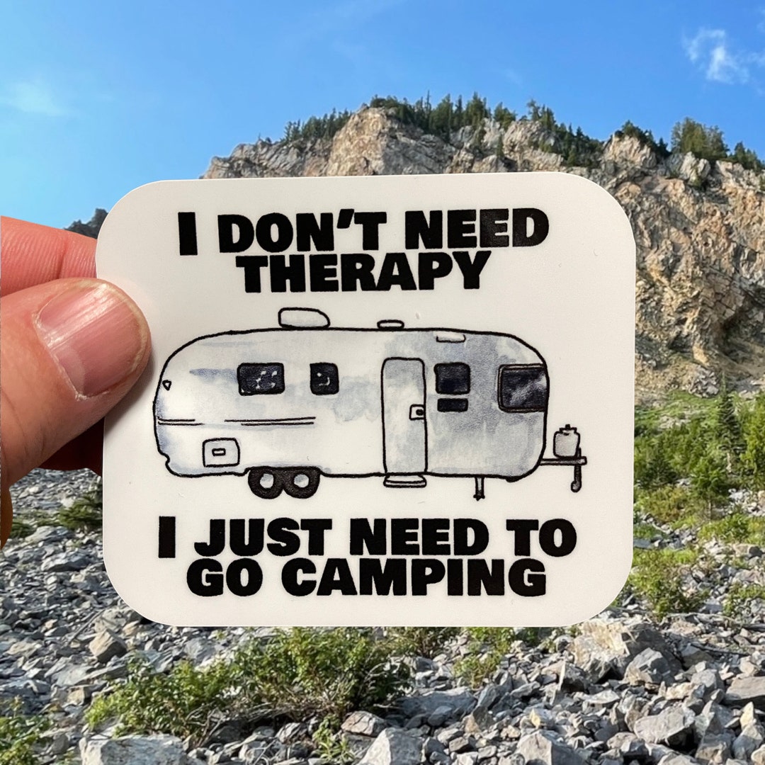 Funny Adventure RV Trailer Water Bottle Laptop Sticker Cooler Sticker ...