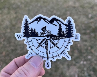 Mountain Bike Sticker -  Vinyl Sticker, UV resistant Decal - Die Cut Stickers #8