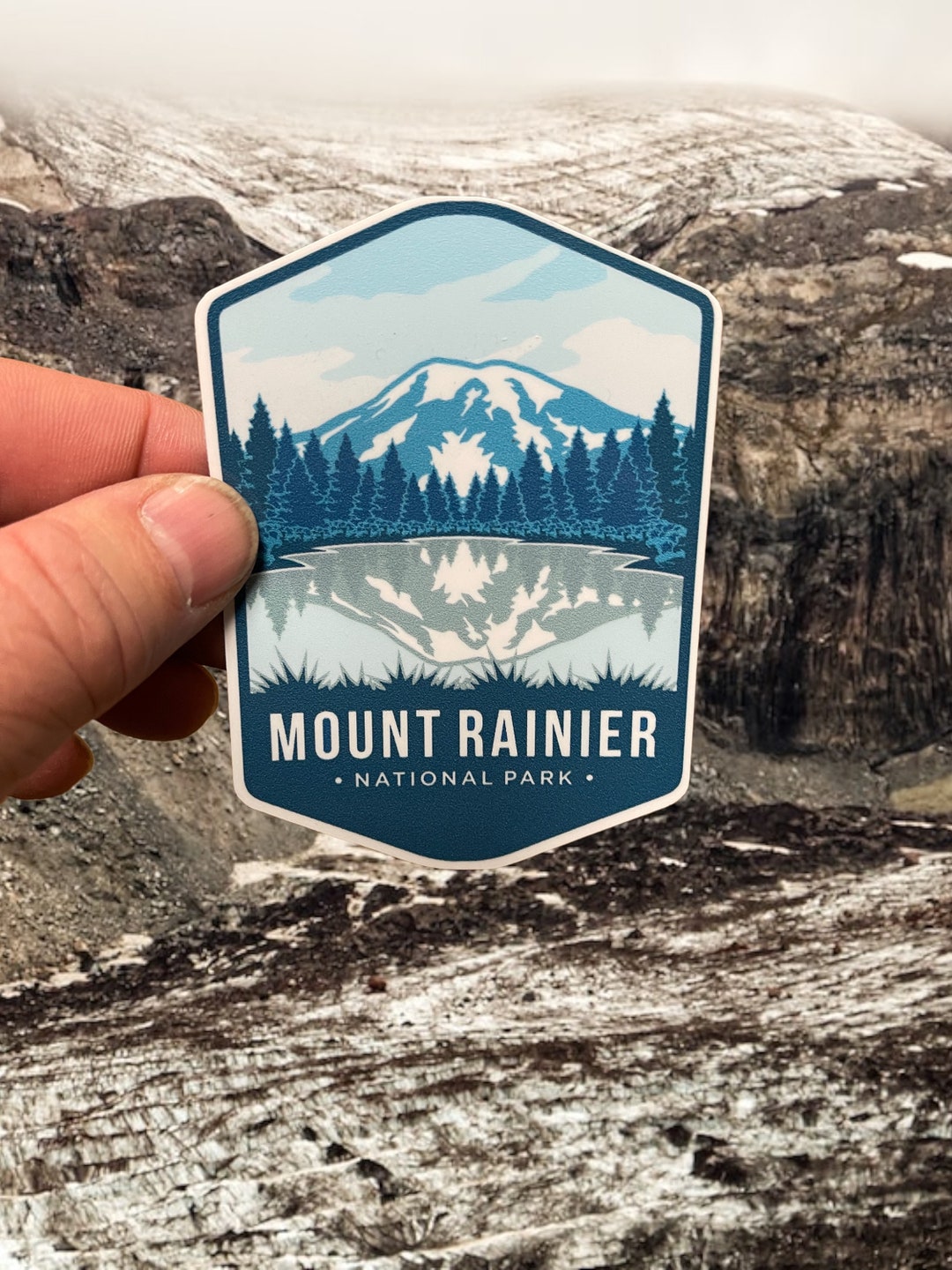 Mount Rainier National Park - Vinyl Bumper Sticker #306 - Etsy