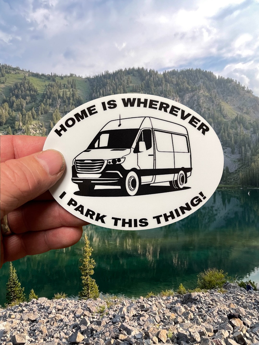 Funny Van Life Camper Can Water Bottle Laptop Sticker Cooler Sticker ...