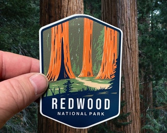 Redwood National Park -  Vinyl Bumper Sticker #324