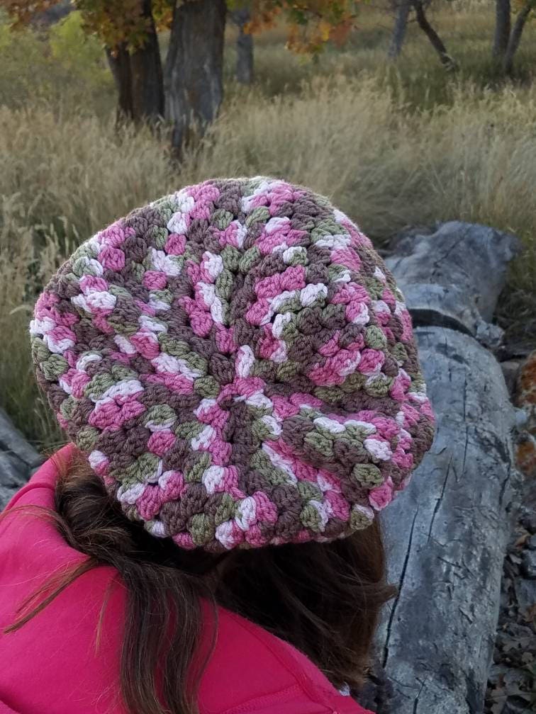 Pink Camo Droopy Hat - Etsy