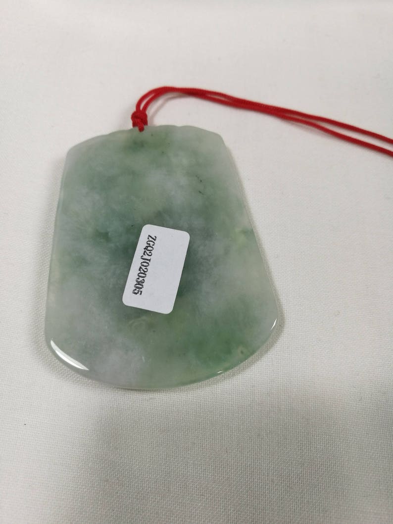 Certified Burma Grade A Green Jadeite Jade big Roaster Pendant S51*40*6mm
