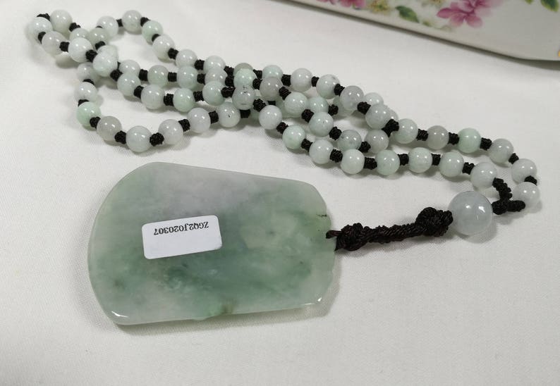 Certified Burma Grade A Green Jadeite Jade big Roaster Pendant S51*40*6mm