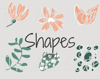 Formen Clipart Sofort downloaden und installieren; Organische Formen