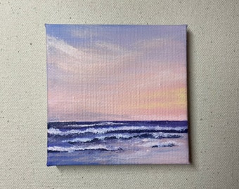 On the Water Mini #10, Hand Painted, Acrylic Painting, Landscape Painting