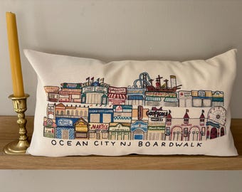 Ocean City Boardwalk Pillows