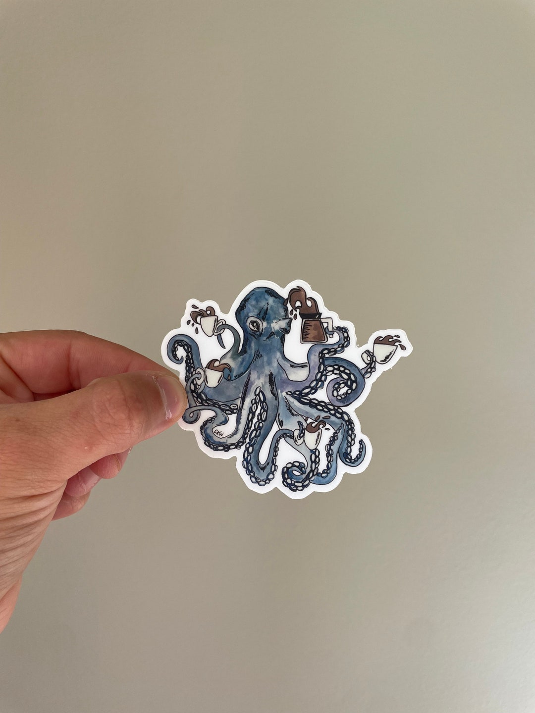 Octopus and Caffeine - Etsy