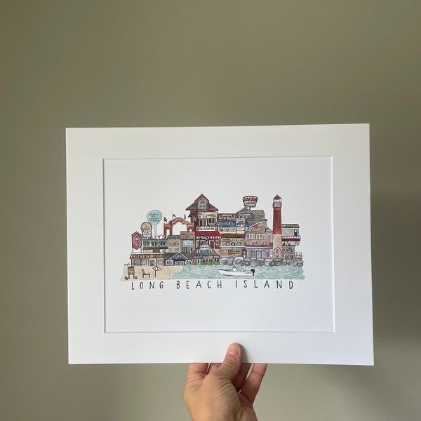 Long Beach Island 11x14 Print