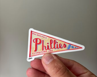 Phillies Pennant Sticker