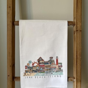 Long Beach Island NJ Tea Towel