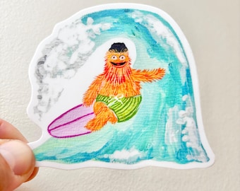 Gritty Surfing Sticker - Waterproof UV Protected Decal