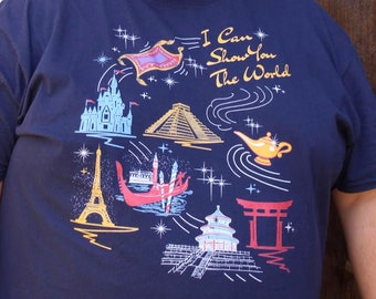 Aladdin Disney Shirt in Navy