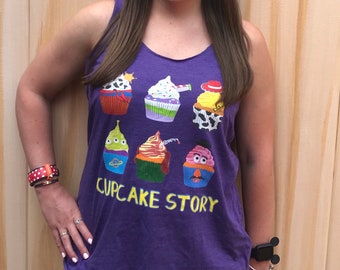 Cupcake Story Tank (Three Different Color Options)