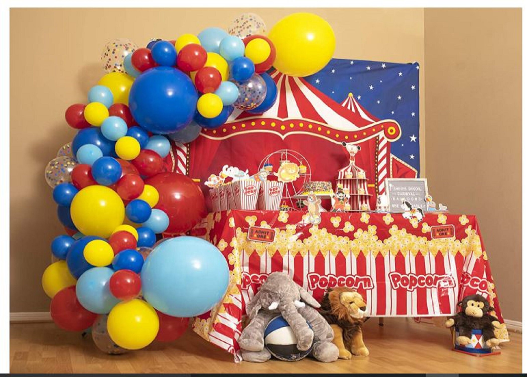 110 pcs Carnival Circus Balloon Garland Kit/Kids Party/Red Etsy