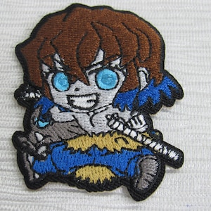 Retro Anime Japan Demon Slayer Character Embroidered Patch!