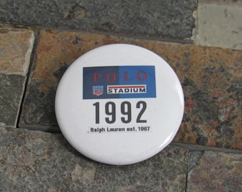 Retro Y2K Polo Stade 1992 Ralph Lauren Pin Brosche!