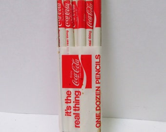 Vintage Coca Cola Its The Real Thing Lead Pencils NOS