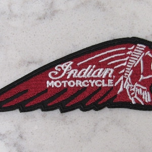 Retro Indian Motorcycle Chief Iron On Biker Patch!