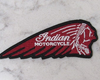 Retro Indian Motorcycle Chief Iron On Biker Patch!