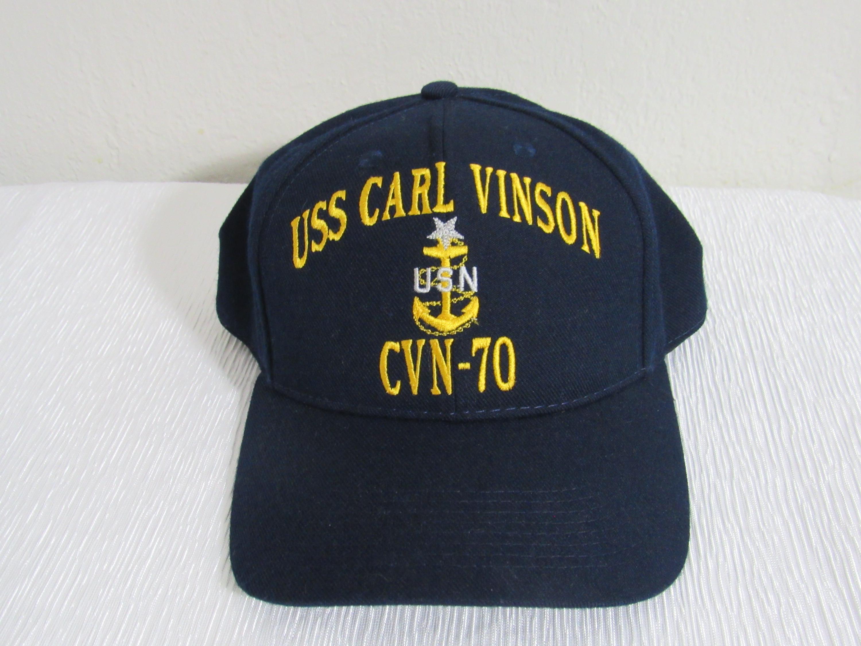Vintage USS Carl Vinson Men's Navy Trucker Hat OSFM! Canada