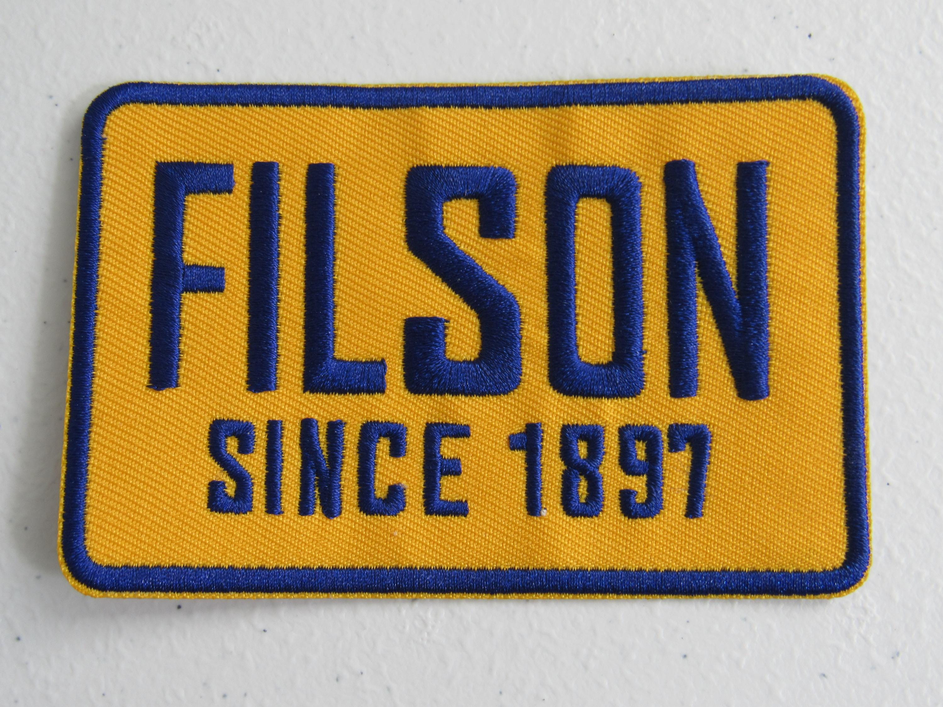 Retro Filson Gold and Blue Embroidered Iron on Patch! - Etsy