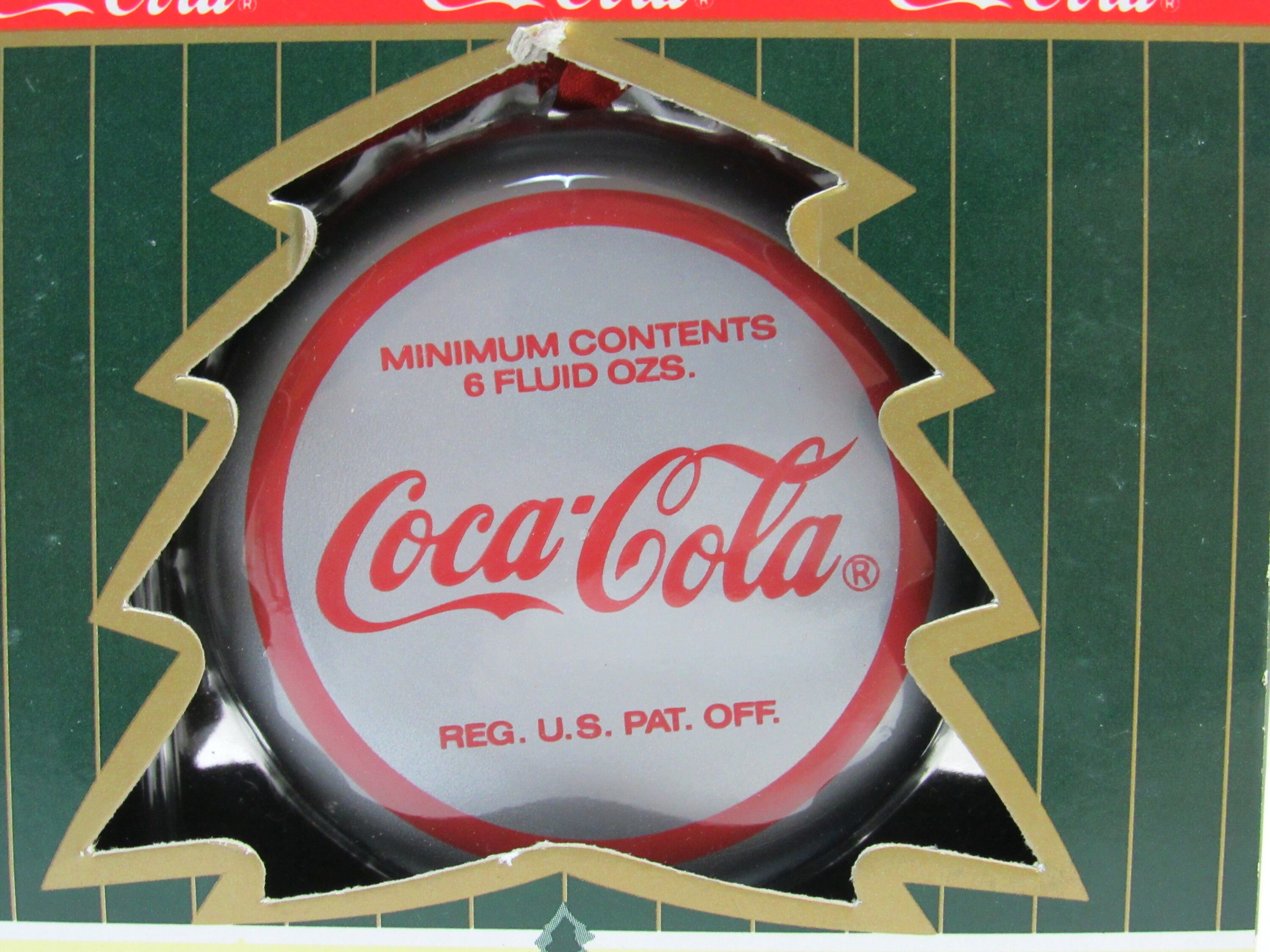 ヴィンテージ 1990 コカコーラ サンタ ボトル キャップ クリスマス