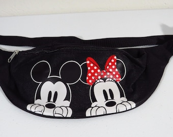 Disney Mickey And Minnie Black Fanny Pack!