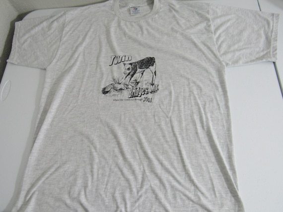 Vintage Twin Bridges Montana Men's XL Farming Rancher T-Shirt!