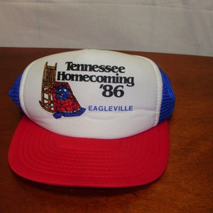 Tennessee Homecoming 1986 Eagleville Ajuste ajustable Snap Back Retro Trucker Hat Cap