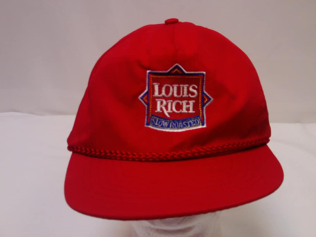 Louis Ric R Vintage Louis Rich Slow Roaster Coffee Red Strap Back Trucker Hat - Etsy