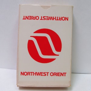 Vintage Northwest Orient Airlines Poker Playing Cards Complete