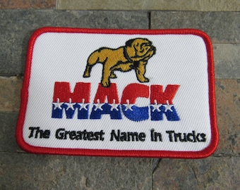 Retro Embroidered Mack Trucks Bulldog Iron On Patch!