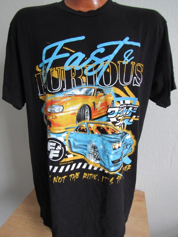 Retro Fast and Furious Japan Men's Graphic T Shirt Large 42 Retro Fast and Furious Japan Men's Graphic T Shirt Large 42