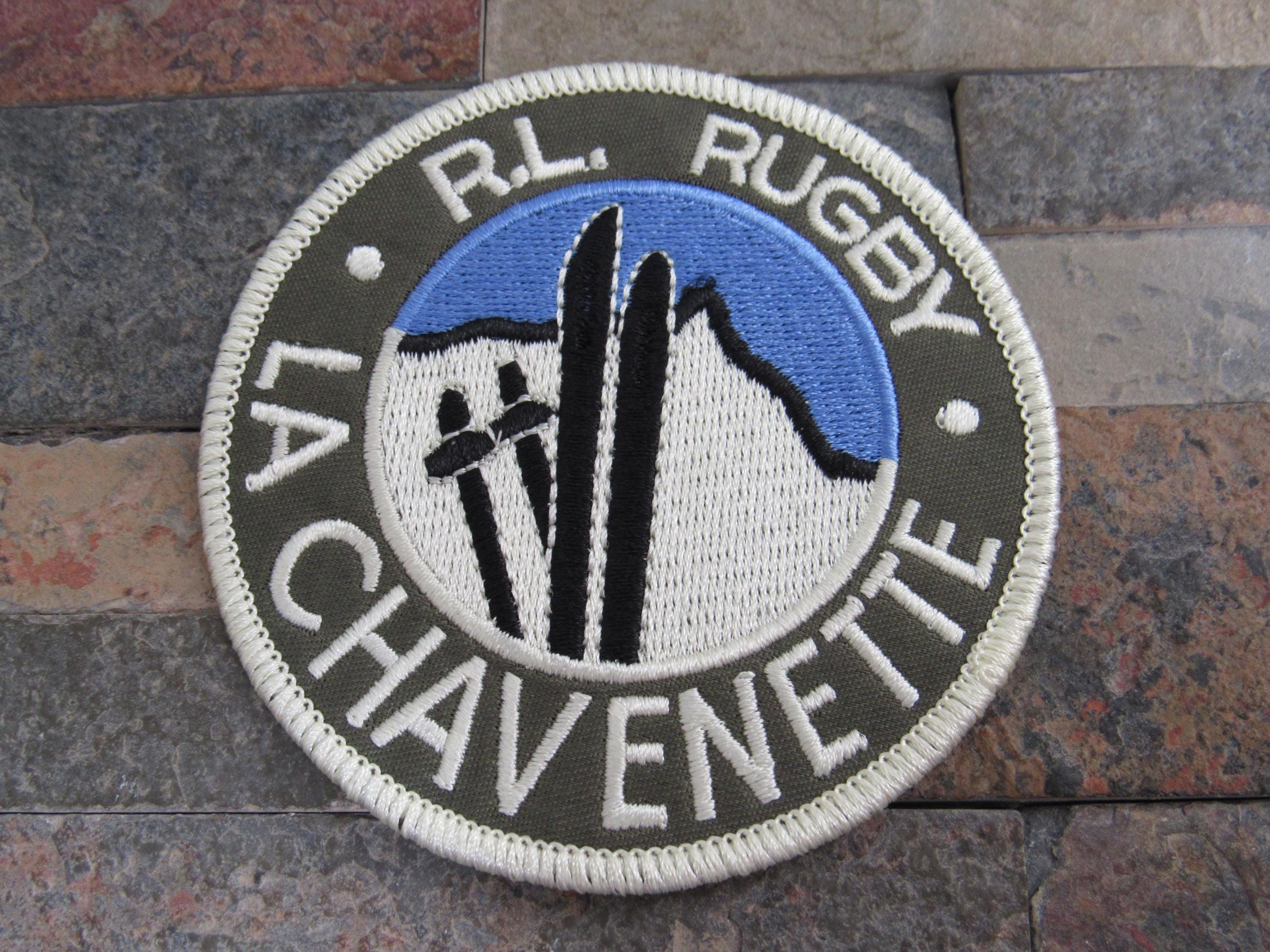 La Rugby Patch Retro Ralph Lauren Rugby La Chavenette Embroidered Iron on Patch Rare ...