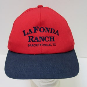 Vintage USA Made LaFonda Ranch Texas Snap Back Trucker Hat OSFM Men Adjustable!