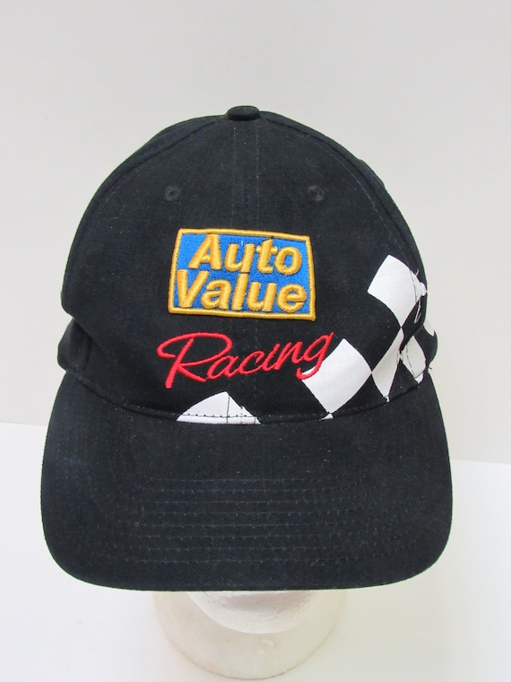Vintage 90's Auto Value Racing Snap Back Trucker Hat Men's OSFM Adjustable  Fit 