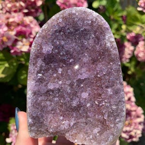 Druzy Purple Amethyst Cut Base