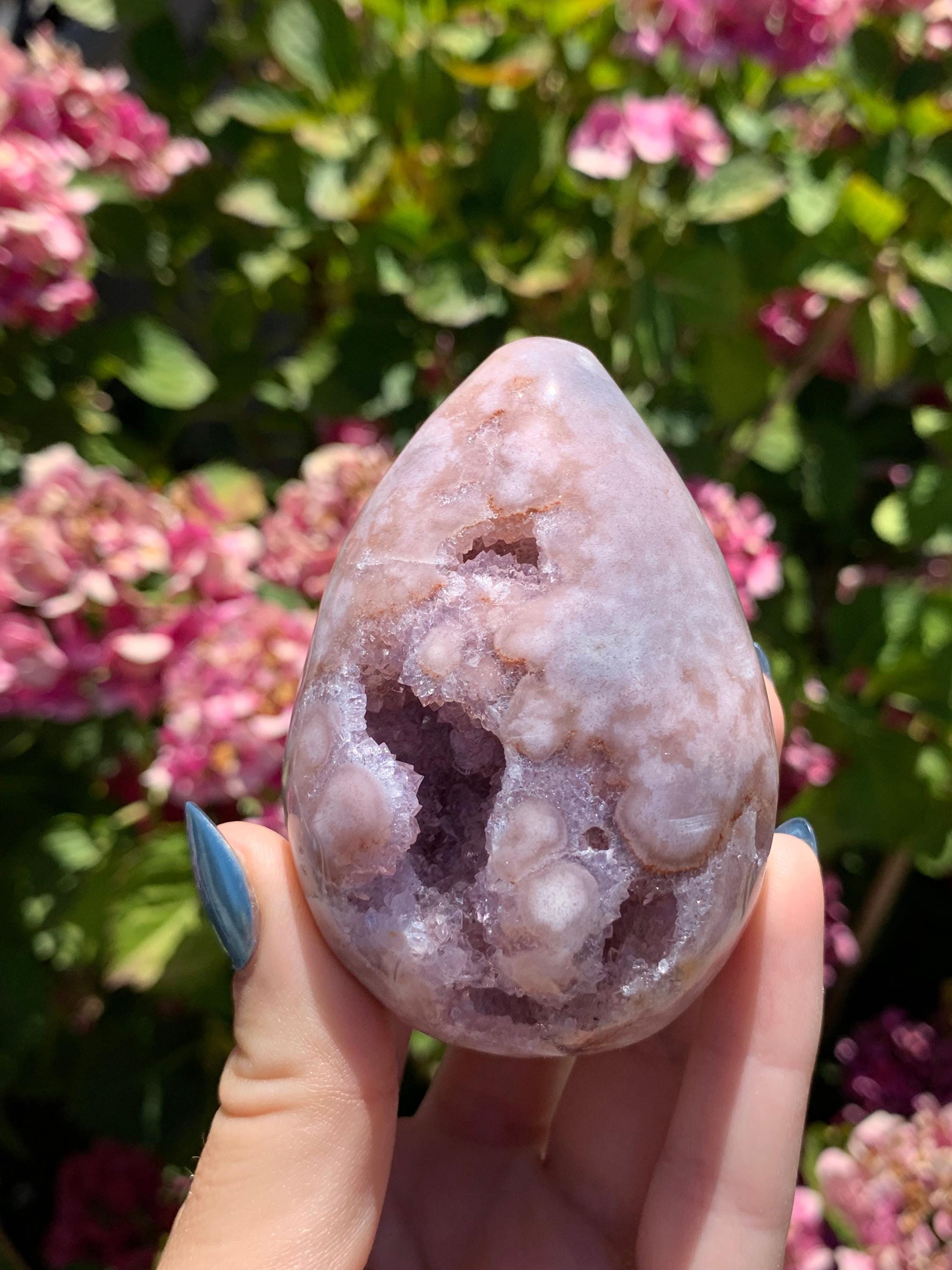 ピンクアメジストエッグ - Etsy 日本