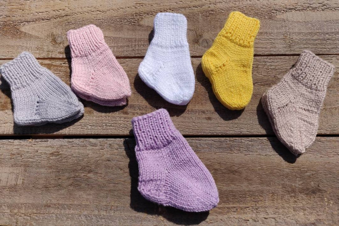 Cotton Newborn Baby Socks With New Colors knitted Etsy