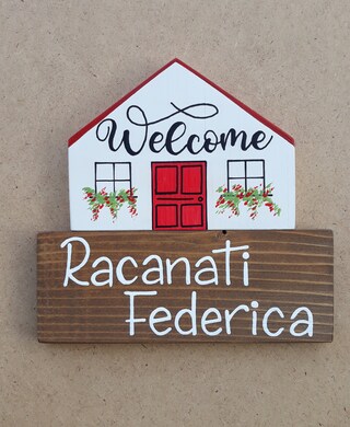 Targa In Legno Vintage Con Scritta In Inglese - Decorazione Da Parete Per Casa, Portico, Giardino - Stile Europeo 19,7x14,2 Cm