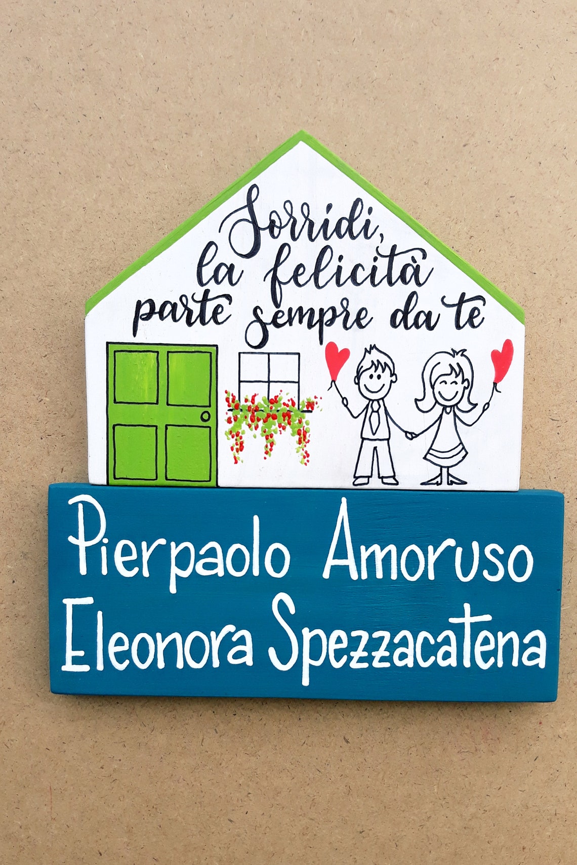 Targa Nomi Per Porta In Laminato Plastico - Effetto Metallico, Decorata, Per Casa O Ufficio - Foto 11