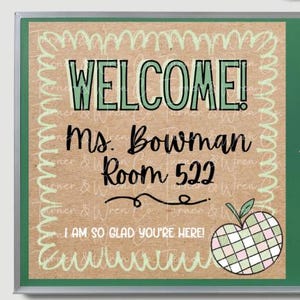 Painted Banner Template, Custom Banner, Back to School Banner, Banner Mockup, Digital Download, Back to School Painted Banner, Canva