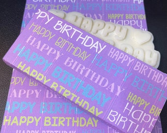 Happy Birthday Full Wax Melt Snap Bar Boxes - Sold Individually Or In Packs