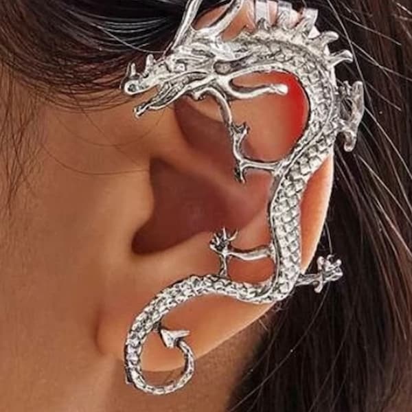 Dragon Ear Clip Vintage Punk Jewellery - For Women and Men No Piercing Required