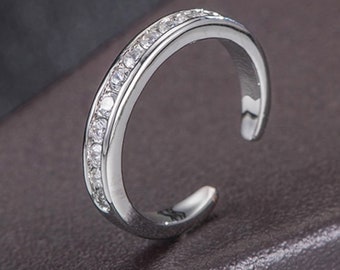 CZ crystal  Toe Ring