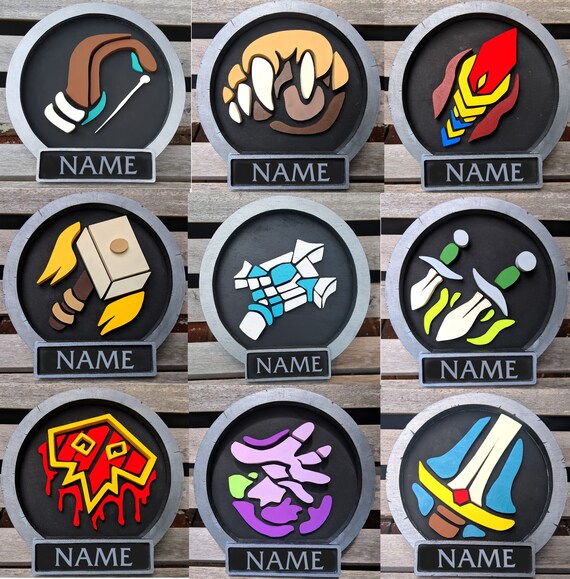 World Of Warcraft Class Icon Wall Decoration Warcraft Etsy