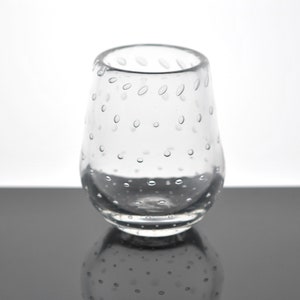 Stemless Wine Glasses with Bubbles